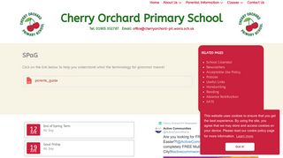 
                            12. SPaG - Cherry Orchard Primary School