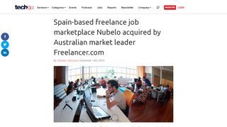 
                            12. Spain-based freelance job marketplace Nubelo acquired by Australian ...