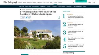 
                            12. Spain summer holidays guide: villas and self-catering - The Telegraph