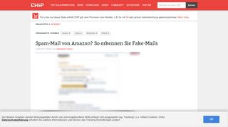 
                            7. Spam-Mail von Amazon? So erkennen Sie Fake-Mails - CHIP