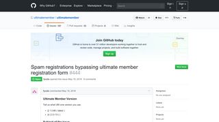 
                            12. Spam registrations bypassing ultimate member registration form - GitHub