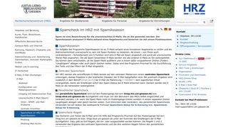 
                            11. Spamcheck im HRZ mit SpamAssassin — Hochschulrechenzentrum ...