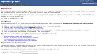 
                            13. SpamCop.net - Sign up for SpamCop reporting