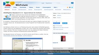 
                            6. SPAMfighter Standard 4.7.4 - Spam-Schutz für Outlook - WinFuture.de