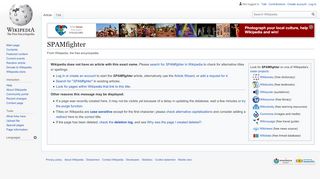 
                            7. SPAMfighter - Wikipedia