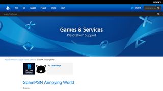 
                            8. SpamPSN Annoying World - Games & Services