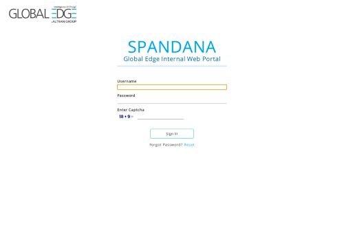 
                            12. Spandana | Global Edge Software Ltd.: Login