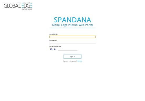 
                            11. Spandana | Global Edge Software Ltd.: Login