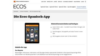 
                            5. Spanischlern-App: Ecos-Kiosk-App | Ecos