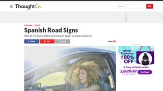 
                            8. Spanish Road Signs — Spanish for Drivers - ThoughtCo