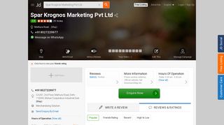 
                            9. Spar Krognos Marketing Pvt Ltd, Mathura Road - Merchandising ...