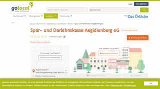 
                            12. Spar- und Darlehnskasse Aegidienberg eG - Aegidienberg Stadt ...