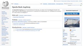 
                            5. Sparda-Bank Augsburg – Wikipedia
