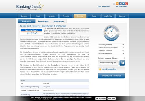 
                            6. Sparda-Bank Hannover | BankingCheck.de