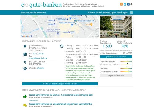 
                            4. Sparda-Bank Hannover eG: Bewertungen, Öffnungszeiten, Artikel ...