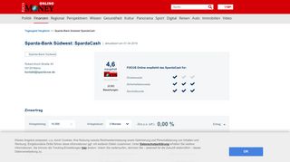 
                            7. Sparda-Bank Südwest Tagesgeld | FOCUS