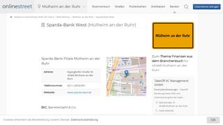 
                            7. Sparda-Bank West in Mülheim an der Ruhr: BIC für Bankleitzahl ...