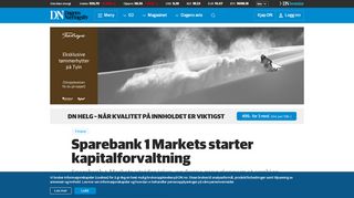 
                            8. Sparebank 1 Markets starter kapitalforvaltning | DN
