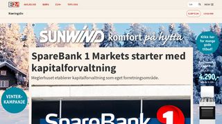 
                            7. SpareBank 1 Markets starter med kapitalforvaltning - Næringsliv - E24