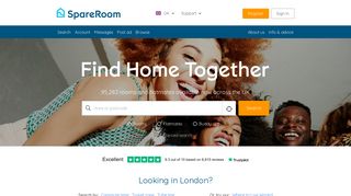 
                            9. SpareRoom for flatshare, house share, flat share & rooms for rent