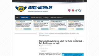 
                            10. Sparhandy Handytarife und Allnet-Flat Tarife im Überblick - Netz ...