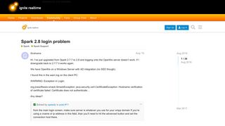 
                            2. Spark 2.8 login problem - Spark Support - Ignite Realtime Community ...