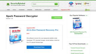 
                            12. Spark Password Decryptor: Free Software to Recover Login Password ...