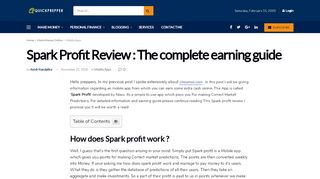 
                            12. Spark Profit Review : The complete earning guide – QuickPrepper