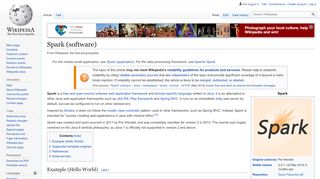 
                            13. Spark (software) - Wikipedia