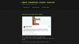 
                            2. Spark standalone cluster tutorial by mbonaci