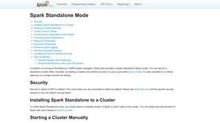 
                            5. Spark Standalone Mode - Spark 2.4.0 Documentation - Apache Spark