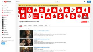 
                            9. Sparkasse Aachen auf YouTube - YouTube