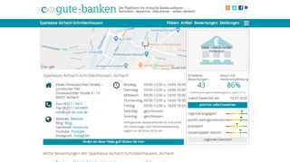 
                            8. Sparkasse Aichach-Schrobenhausen : Bewertungen, Öffnungszeiten ...