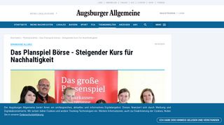 
                            11. Sparkasse Allgäu: Das Planspiel Börse - Steigender Kurs für ...