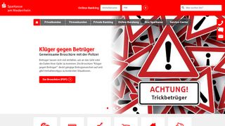 
                            4. Sparkasse am Niederrhein: Internet-Filiale