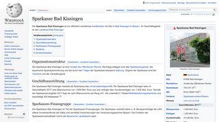 
                            9. Sparkasse Bad Kissingen – Wikipedia
