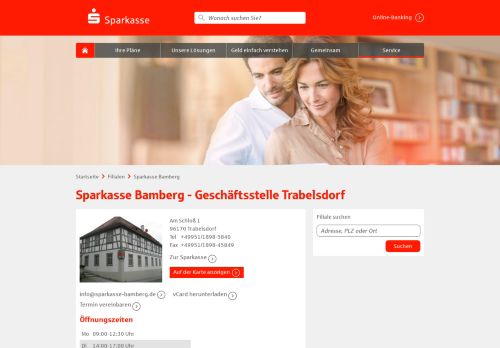 
                            7. Sparkasse Bamberg - Geschäftsstelle Trabelsdorf, Am Schloß 1