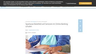 
                            8. Sparkasse Bielefeld will Senioren im Online Banking schulen