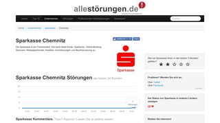 
                            9. Sparkasse Chemnitz Störungen | Allestörungen