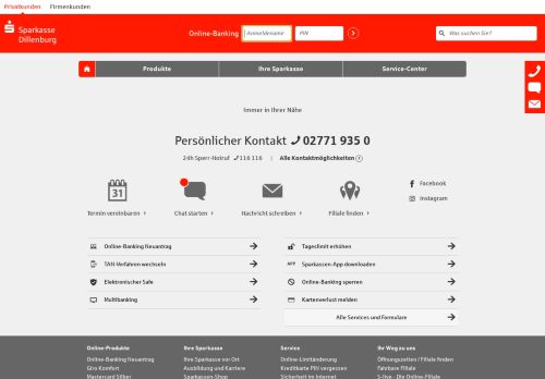 
                            4. Sparkasse Dillenburg - Online-Filiale S-live, Untertor 9