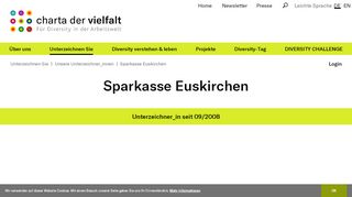 
                            10. Sparkasse Euskirchen - Unterzeichner_in der Charta der Vielfalt