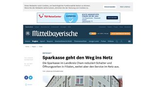 
                            10. Sparkasse geht den Weg ins Netz - Region Cham - Nachrichten ...