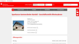 
                            11. Sparkasse Germersheim-Kandel - Geschäftsstelle Rheinzabern ...