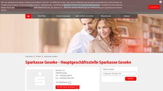 
                            7. Sparkasse Geseke - Hauptgeschäftsstelle Sparkasse Geseke, Bachstr ...