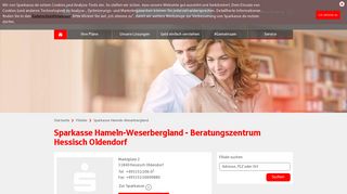 
                            11. Sparkasse Hameln-Weserbergland - Beratungszentrum Hessisch ...