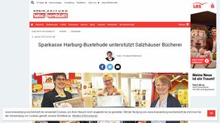 
                            12. Sparkasse Harburg-Buxtehude unterstützt Salzhäuser Bücherei ...