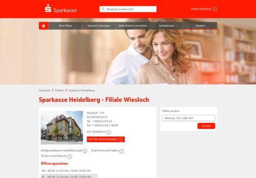 
                            6. Sparkasse Heidelberg - Filiale Wiesloch, Hauptstr. 130