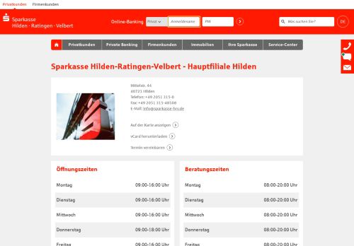 
                            6. Sparkasse Hilden-Ratingen-Velbert - Hauptfiliale Hilden, Mittelstr. 44