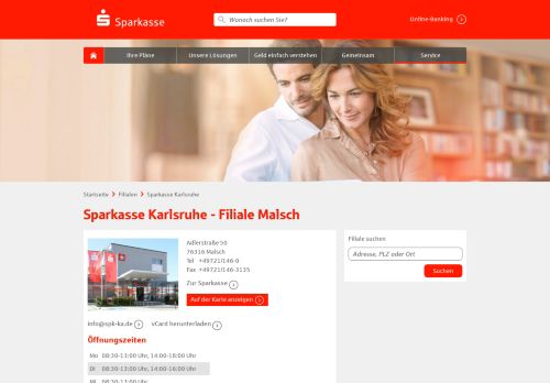 
                            5. Sparkasse Karlsruhe - Filiale Malsch, Adlerstraße 50