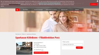 
                            6. Sparkasse KölnBonn - Filialdirektion Porz, An der Sparkasse 1